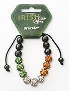 Irish Shamballa Bracelet 9 ball Crsyatal Jewellery Costume UK Souvenir