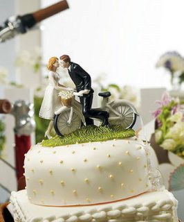 Couple A KISS ABOVE Romantic Bride & Groom Figurine Cake Topper