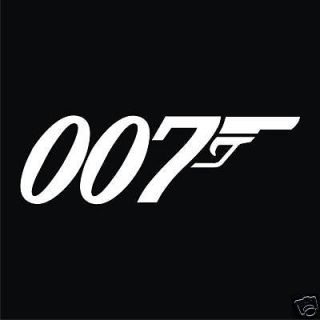 007 JAMES BOND Retro Movie FAN Black T Shirt All Sizes