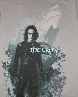 NEW The Crow Movie Brandon Lee Goth Retro Gray Green T Shirt Med