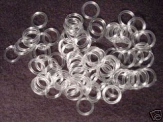 CLEAR Lingerie Sewing Supplies RINGS 50 pcs