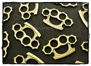 15pcs Antique Brass Knuckle Duster Charms Pendants Jewelry Making PND