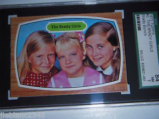 1971 BRADY BUNCH CARD #2 THE BRADY GIRLS @ GRADED SGC 7 @ KEY