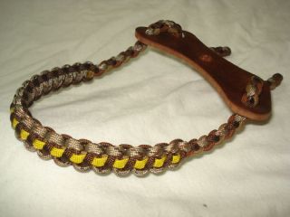 Z9 Bow Wrist Sling in Desert/Dk Brown w/Yellow spine for compound bows