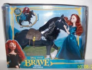 Disney Pixar Brave Merida Doll And Angus Horse Giftset NEW