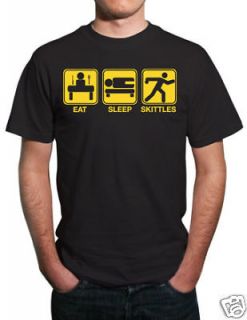 Eat, Sleep, Skittles Funny Bowling T Shirt. All Sizes!