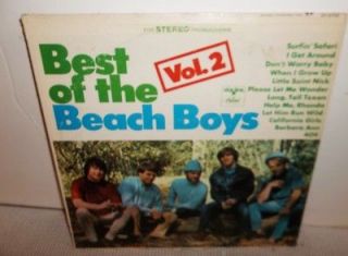 BEST OF THE BEACH BOYS Vol. 2 LP Vinyl Record CAPITOL Brian Wilson
