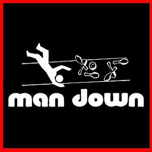 BOWLING MAN DOWN (Sport Ball Funny Quality Bowl Shoes Box Bowler