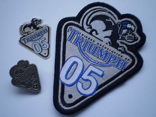 Newly listed TRIUMPH RIDERS ASSOCIATION BADGE PATCH SET 2005 RAT.