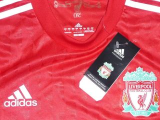 Liverpool rare Adidas Techfit football jersey soccer shirt mens Large