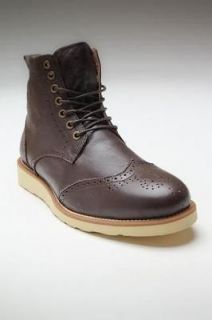 Skin Shoes Brown Leather Brogue Boots RRP£109 Wedge (Grenson Oi