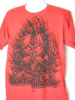 DEATH CLUTCH Barbed Heart Premium Red T shirt NEW