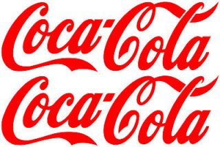 2x Large Coca Cola Stickers,Burge r/Catering Trailer Stickers/Ice