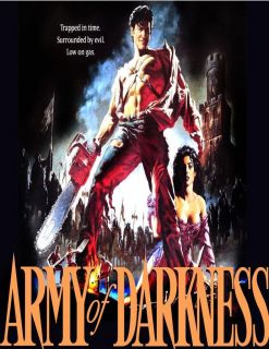 ARMY OF DARKNESS Bruce Campbell classic cult horror movie glossy t