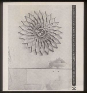 1959 George Nelson sunflower clock photo Howard Miller vintage print