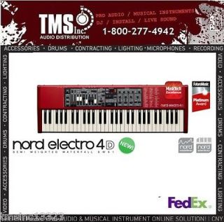 Nord NE4D Electro 4D Semi Weighted 61 Note Waterfall Keyboard   Demo