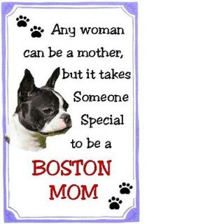 Boston Terrier Mom Refrigerator Magnet