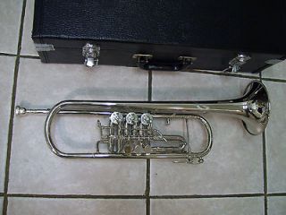 Rotary Valve Trumpet, Silver, NEW
