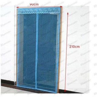 Magnetic Door Curtain/Mesh/N et. Block Bugs, Fly, Insects Brown