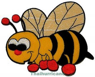 SALE CHEAP Cute Bumble BEE Cartoon Character Embroidered Iron on Patch