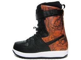 Nike Zoom Force 1 Black Dragon Red Snowboard Boots Mens Size 7 Women 8