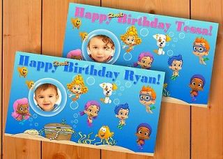 Bubble Guppies 4 FT. BY 2.5 FT. XL  Custom  Birthday Banner Party