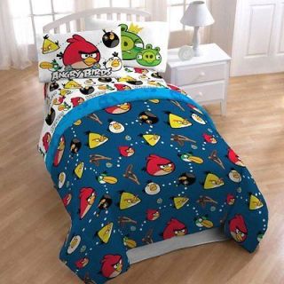 Angry Birds Kids room Comfortable Twin Bed Bedding Sheet Set