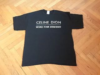 CELINE DION Taking Chances World Tour 2008/2009 T shirt. MINT