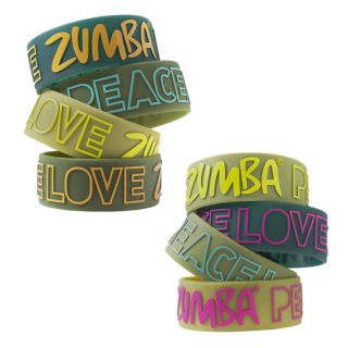 Zumba Fitness PLZ Peace Love Zumba Wide Rubber Bracelet Bracelets