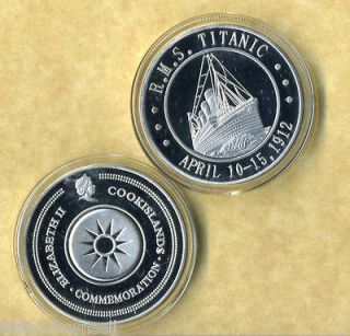 Newly listed R.M.S. TITANIC 1912 COMMEMORATIVE SILVER COIN HTF