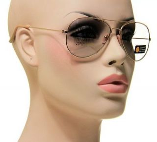 Mens Gold Metal Aviator Photochromic Transition Glasses Sunglasses