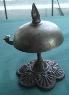 CAST IRON SERVICE HOTEL FINGER TAP LEVER MECHANICAL BELL C 1860s