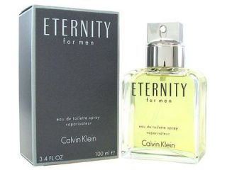 Eternity EDT 3.4 oz Eau de Toilette Spray by Calvin Klein for Men NIB