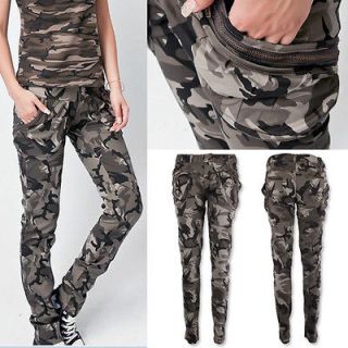 SKINNY ARMY CARGO CAMO COMBAT TROUSERS/PANTS FREE POSTAGE Pencil pantS