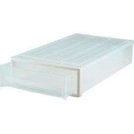 Plastic Under Bed Storage Drawer   Clear