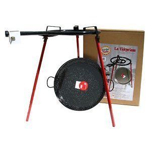 38 cm Paella Pan with Gas Burner   perfect for Barbeque