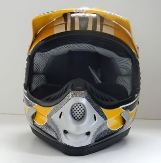 NEW BRP Ski Doo Can Am Helmet For Snowmobile, Motocross, ATV Yellow