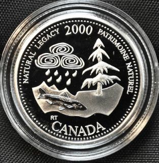 2000 Canada 25 cents Proof Silver Coin   Natural Legacy