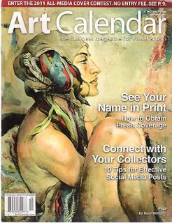 Art Calendar Magazine ~ Dec/Jan 2010/11 Kent Williams ~ Connect w