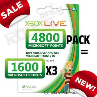 ) MICROSOFT POINTS CARD for AU USA CAD UK EU Xbox Live 360 Worldwide