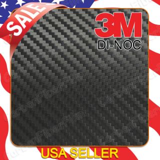 3M Di NOC Black Carbon Fiber Vinyl Film Roll Sheet OEM 4 x 1 (4 Sq/ft