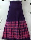 Women Clothing Tie Dye Wrap Skirt One Siz Purple D Pink DoesntCom L