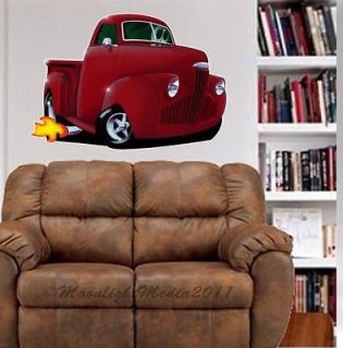 1947 Studebaker Pickup Truck WALL GRAPHIC FAT DECAL MAN CAVE BAR ROOM