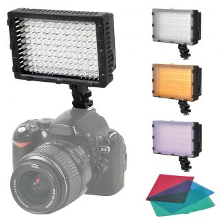 160 LED Light Video Camera Camcorder Studio Lighting w/ 6 Colors