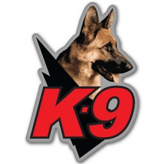 K9 unit police guard dog car bumper sticker 3 x 5