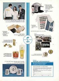 1967 SHELBY / COBRA ACCESSORIES ~ CLASSIC SHELBY AMERICAN AD