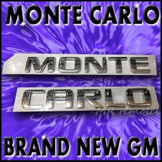 2006 2007 2008 CHEVY MONTE CARLO SS NEW TRUNK EMBLEM LOGO NAME PLATE