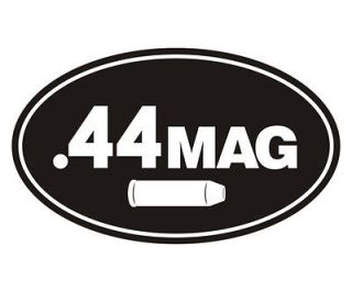 44 Mag Oval Decal 5x3 Ammo Can 44 Cal Magnum Bullet Handgun Sticker
