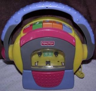 Fisher Price Cassette Player Recorder With Microphone 
