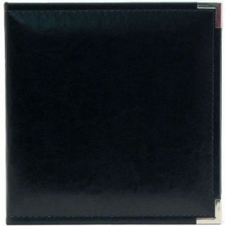 BLACK Mini Faux Leather 3 Ring Binder Album 5.5x8.5   We R Memory